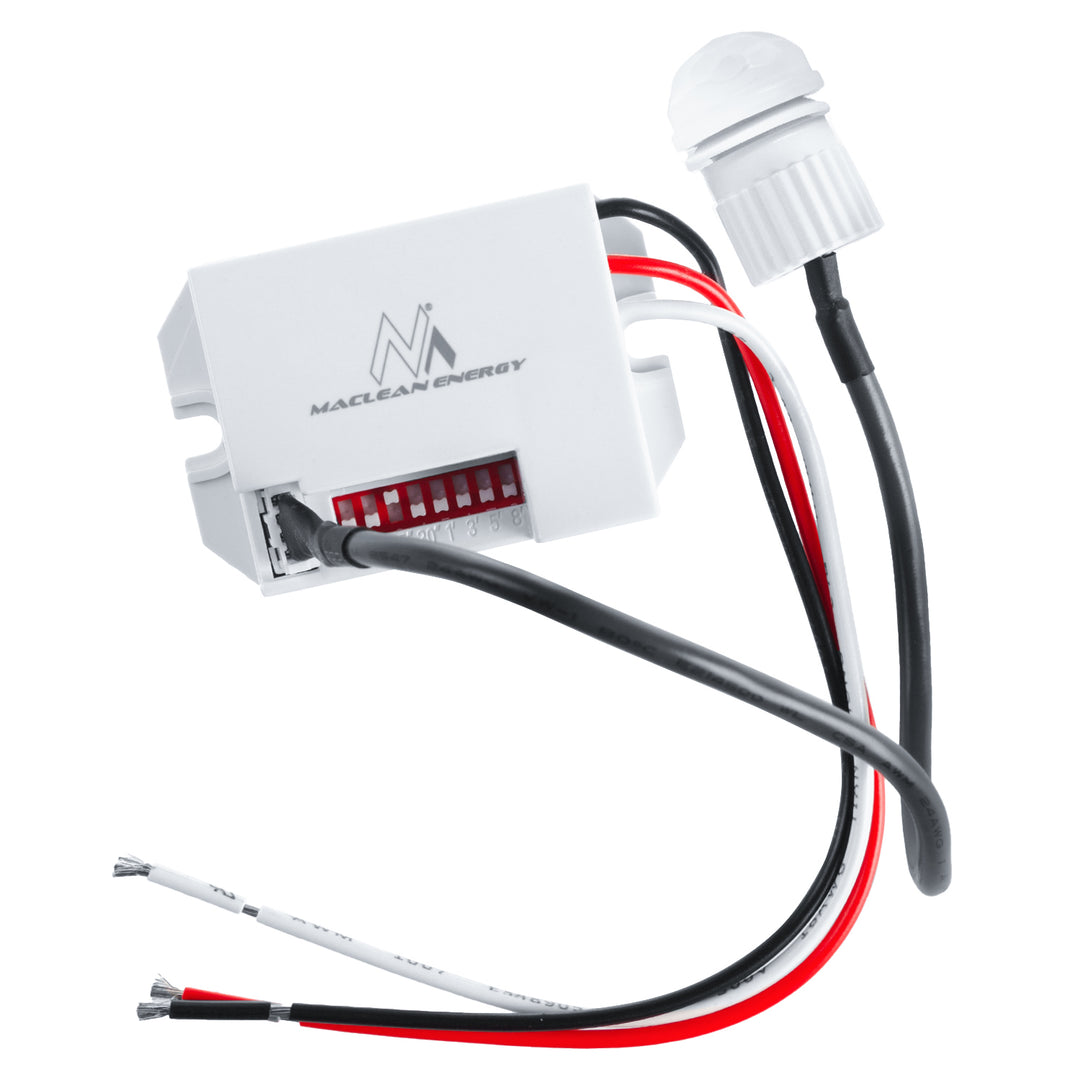 Maclean PIR motion sensor, with external sensor,12-24V DC, 360°, MCE32 V