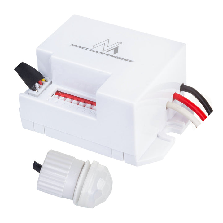 Maclean PIR motion sensor, with external sensor,12-24V DC, 360°, MCE32 V
