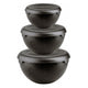 Practic Black Plastic Bowl Set – 1.5L, 3L, 6L – Versatile Kitchen Essential (#10031298)