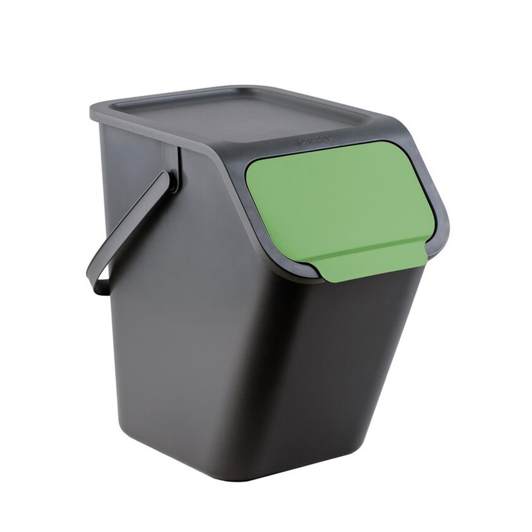 Set of 3 Practical Bini 25L Recycling Bins – Efficient Waste Sorting Solution