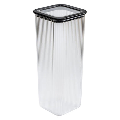 Branq kitchen container, for food, 2.38 l, transparent with black seal, Neroli