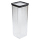 Branq kitchen container, for food, 2.38 l, transparent with black seal, Neroli