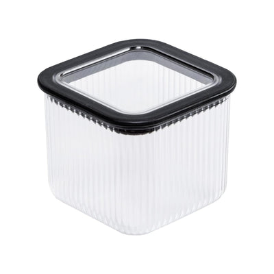 Branq kitchen container, for food, 0.7 l, transparent with black seal, Neroli