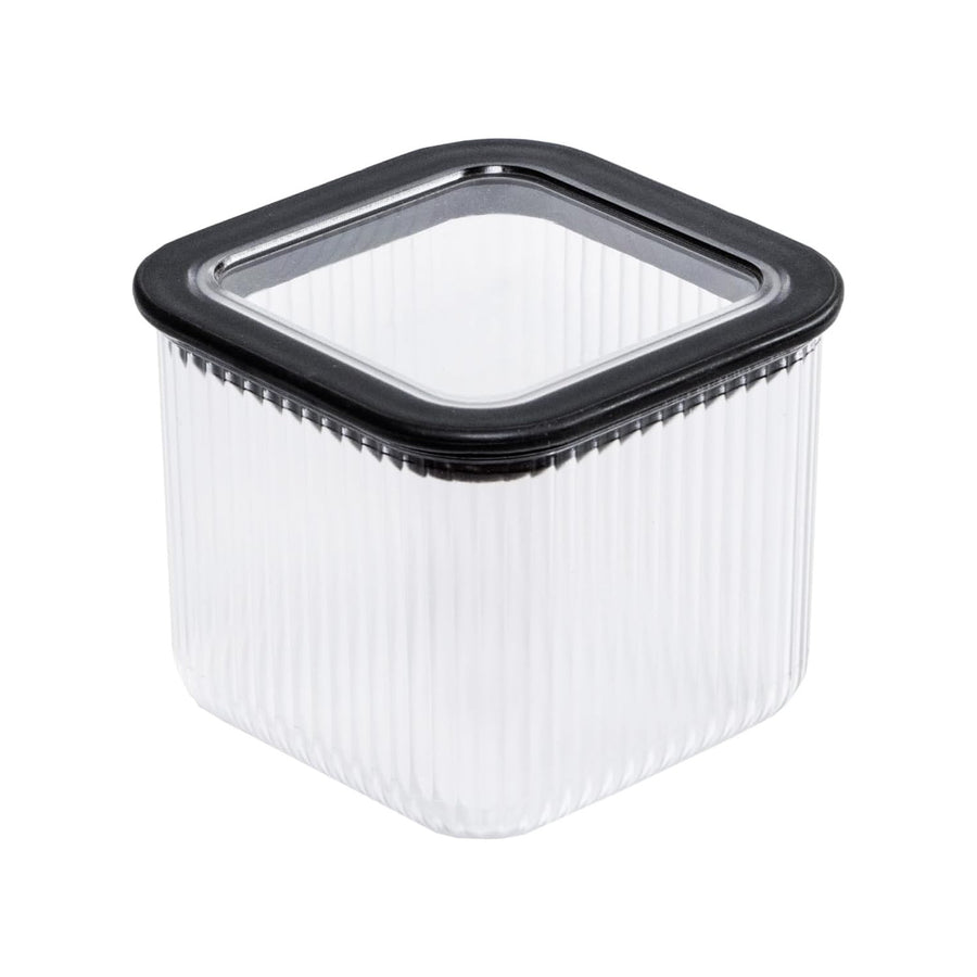 Branq kitchen container, for food, 0.7 l, transparent with black seal, Neroli
