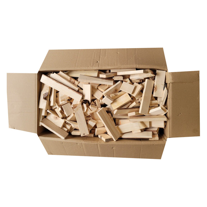 Dry spruce kindling wood 14kg for fireplace grill stove