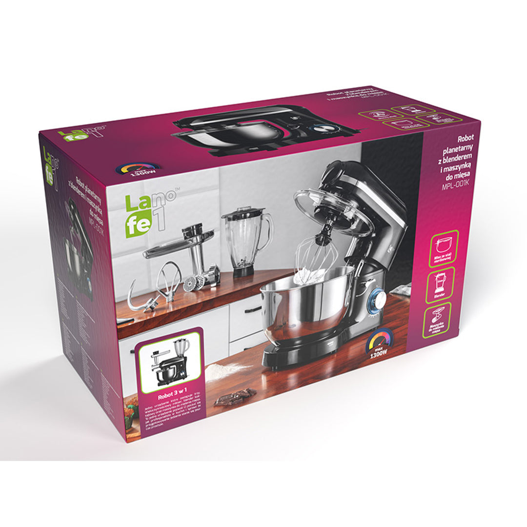 Planetary robot with blender and meat grinder Lafe MPL-001K