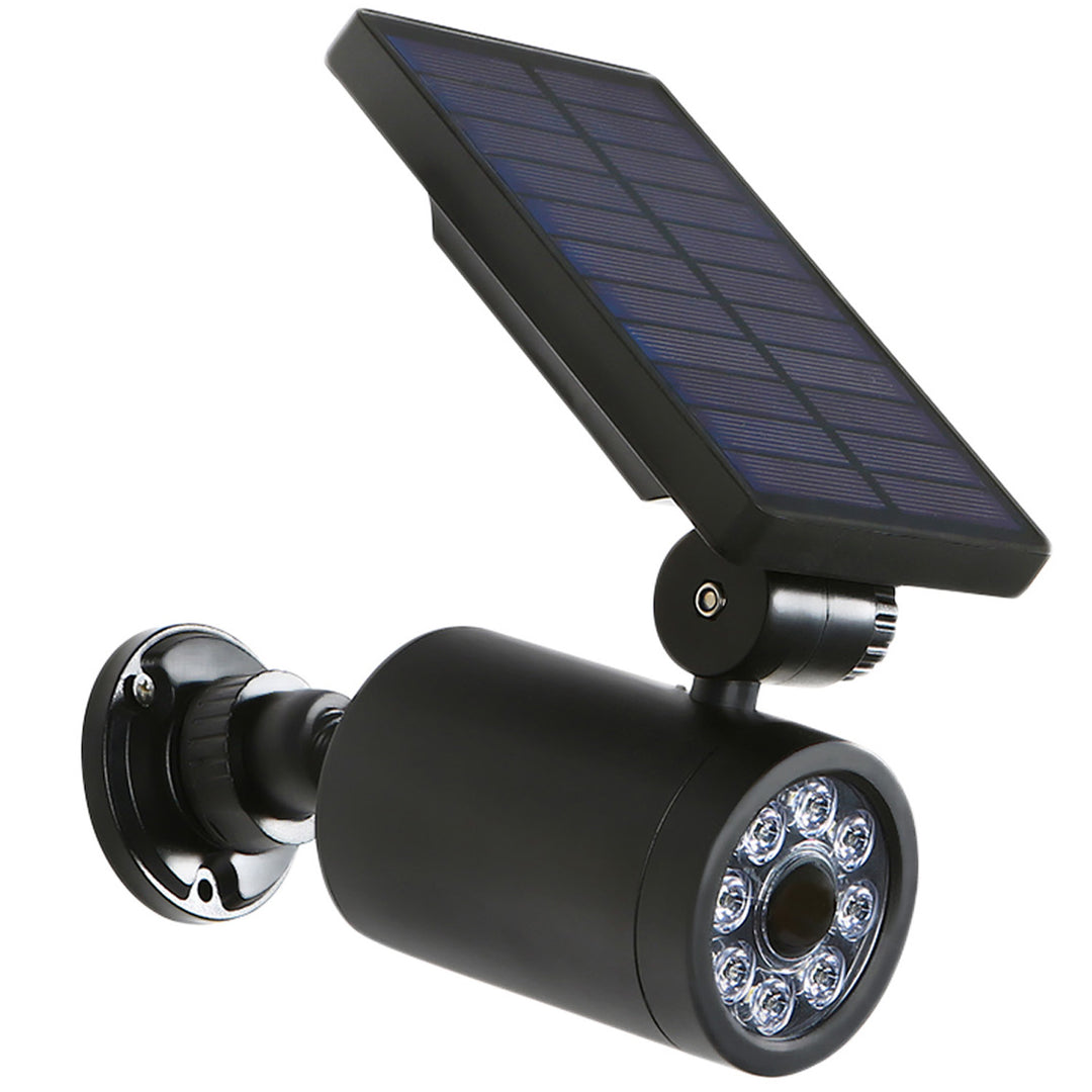 Solar Dummy Camera, Flashing LED, Motion Sensor, LED Lighting, Free Sticker, SOL1801S, 4 Pieces Set