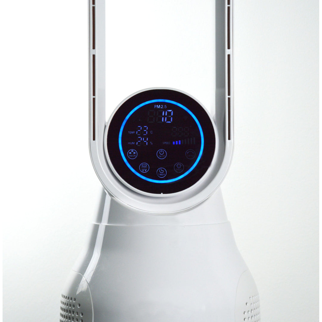 Plasma bladeless column fan and Air Essence LevanteLift air purifier with ionization function