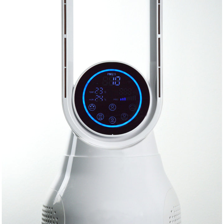 Plasma bladeless column fan and Air Essence LevanteLift air purifier with ionization function