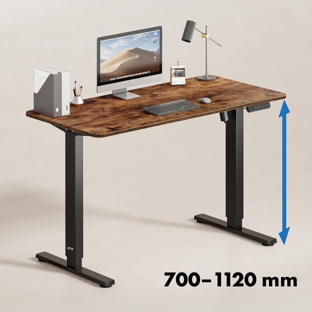 Ergo Office electric height adjustable desk, max height 1160mm, max - 80kg, without sit-stand desk top, black, ER-400 B