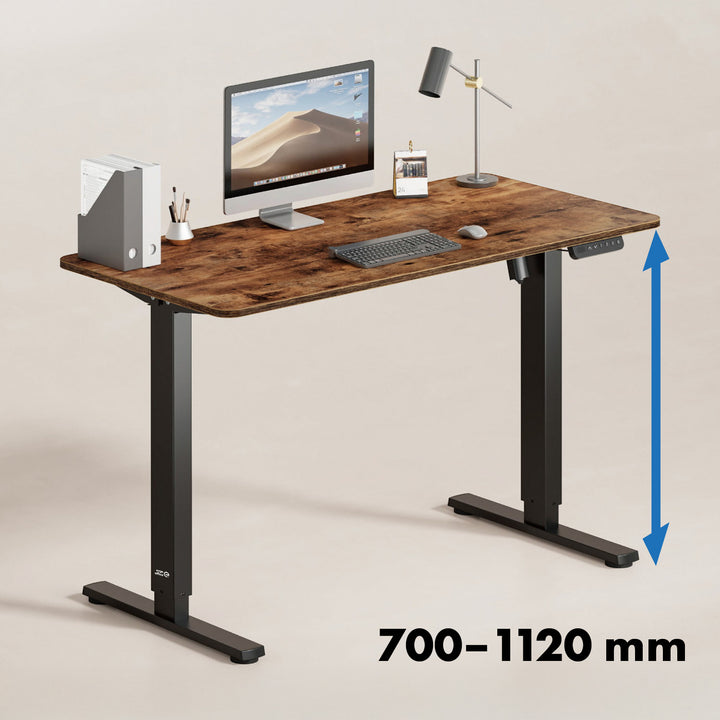 Ergo Office electric height adjustable desk, max height 1160mm, max - 80kg, without sit-stand desk top, black, ER-400 B