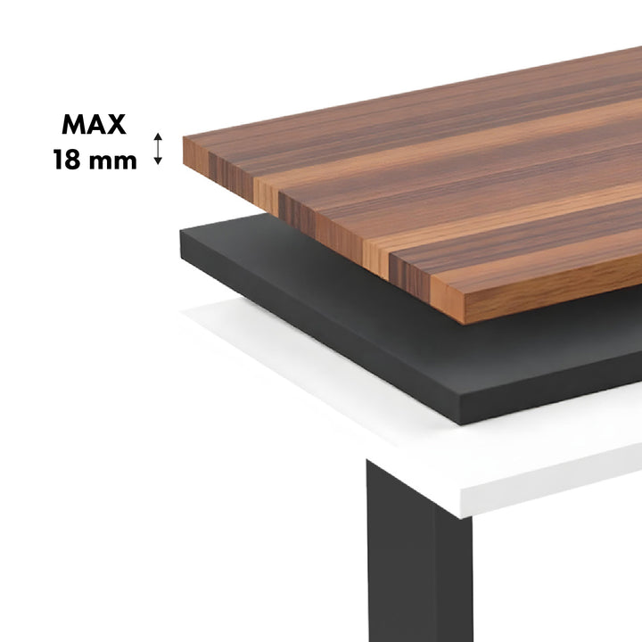 Ergo Office electric height adjustable desk, max height 1160mm, max - 80kg, without sit-stand desk top, black, ER-400 B