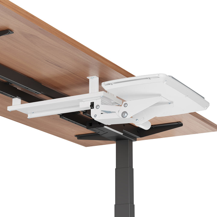 Maclean under-desk keyboard holder, adjustable, max. 5kg, white, MC-156 W