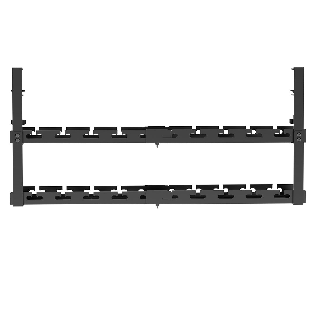 Maclean under-desk cable organizer, max. load 5kg, max. 728mm, 2 levels, black, MC-102 B