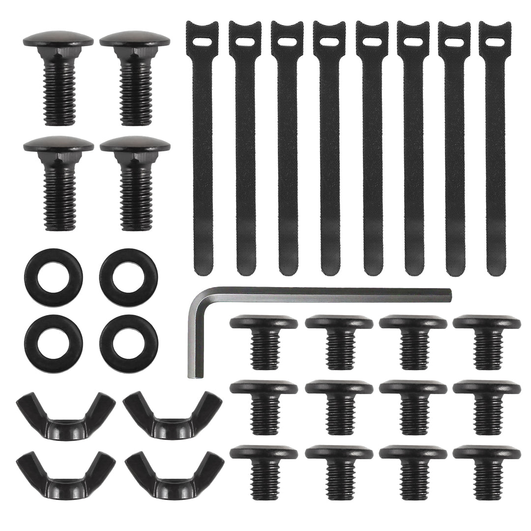 Maclean under-desk cable organizer, max. load 5kg, max. 728mm, 2 levels, black, MC-102 B