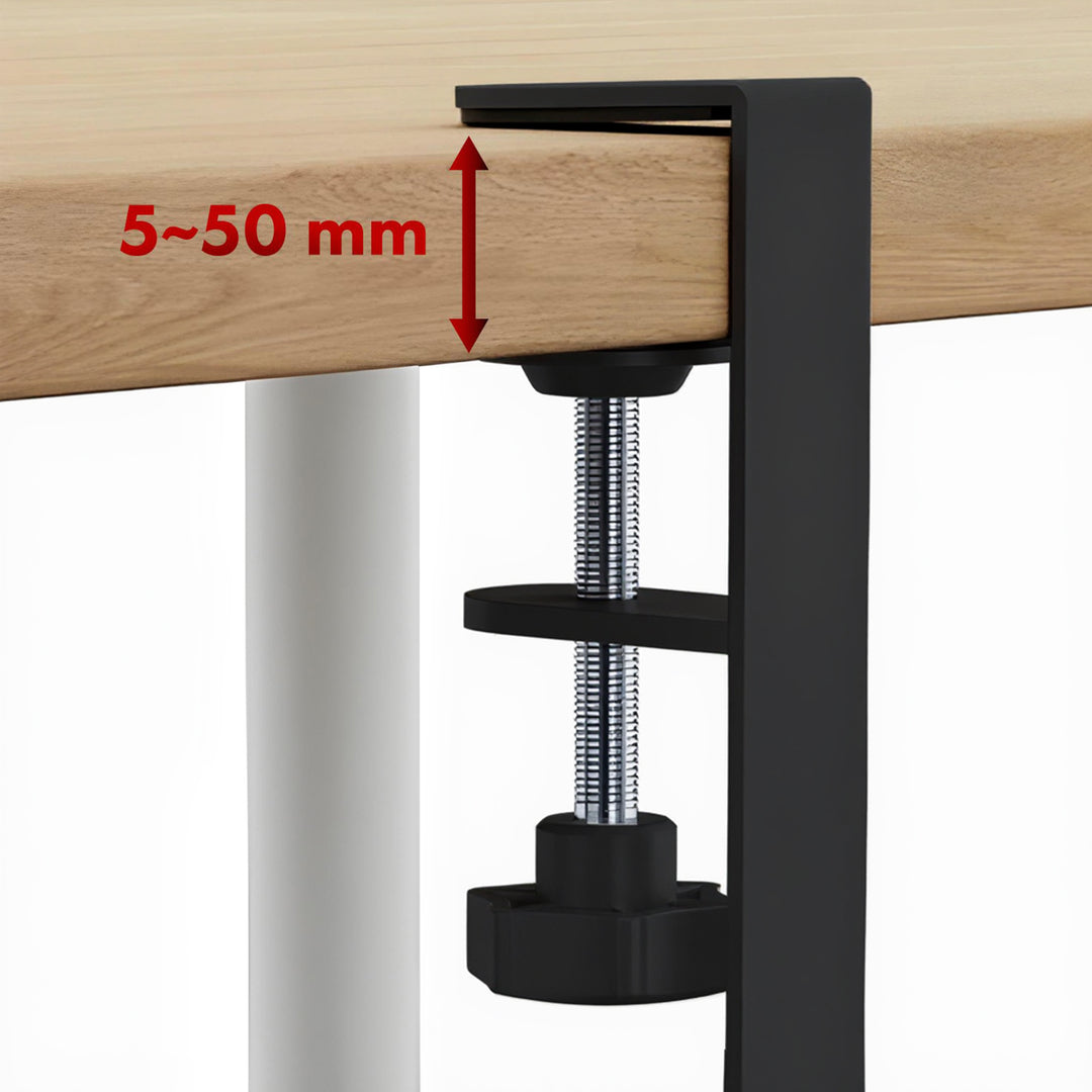 Maclean under-desk cable organizer, max. load 5kg, max. 728mm, black, MC-103 B