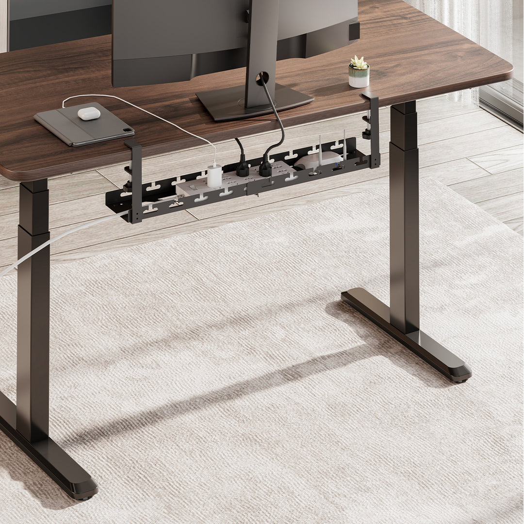 Maclean under-desk cable organizer, max. load 5kg, max. 728mm, black, MC-103 B