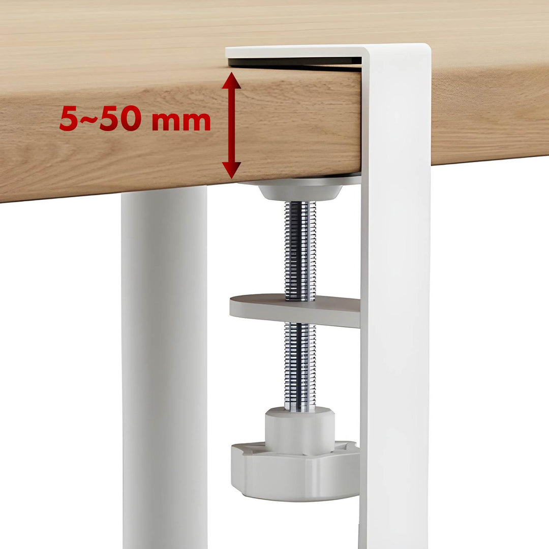 Maclean under-desk cable organizer, max. load 5kg, max. 728mm, white, MC-103 W