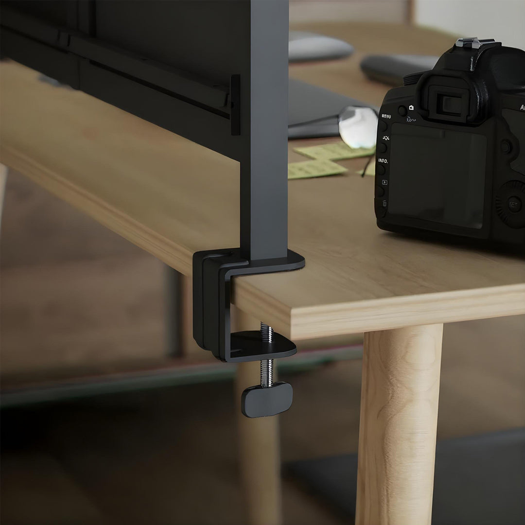 Ergo Office desk divider / organizer, max load 10kg, white and cork board, width 1250mm, black,ER-300 B