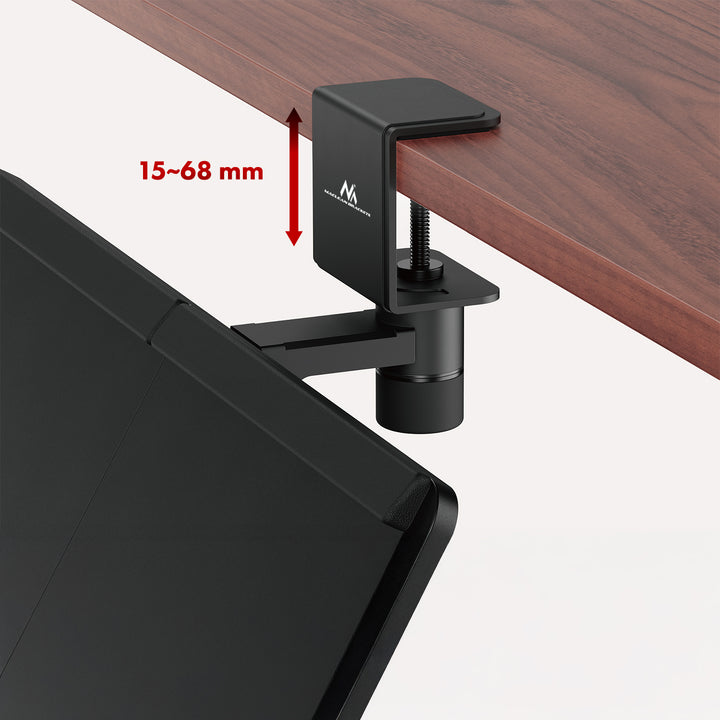 Maclean under-desk keyboard holder, max. load 5kg, horizontal and vertical reg., black, MC-108 B
