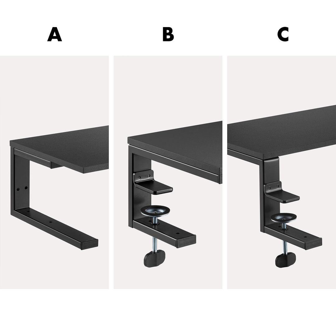 Ergo Office laptop / monitor stand, max. load 20kg, for diag. 13-32", black, ER-303 B