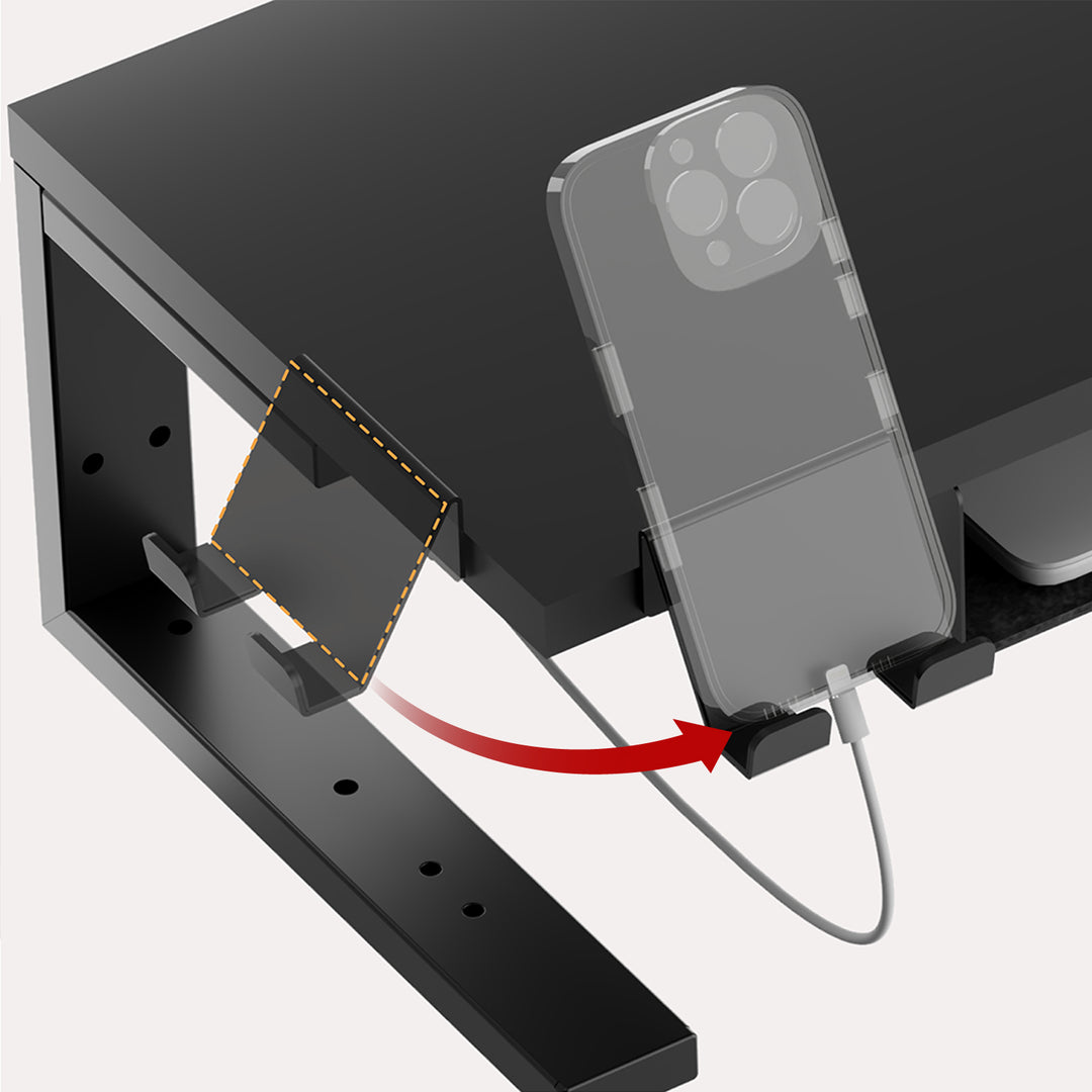 Ergo Office laptop / monitor stand, max. load 20kg, for diag. 13-32", black, ER-303 B