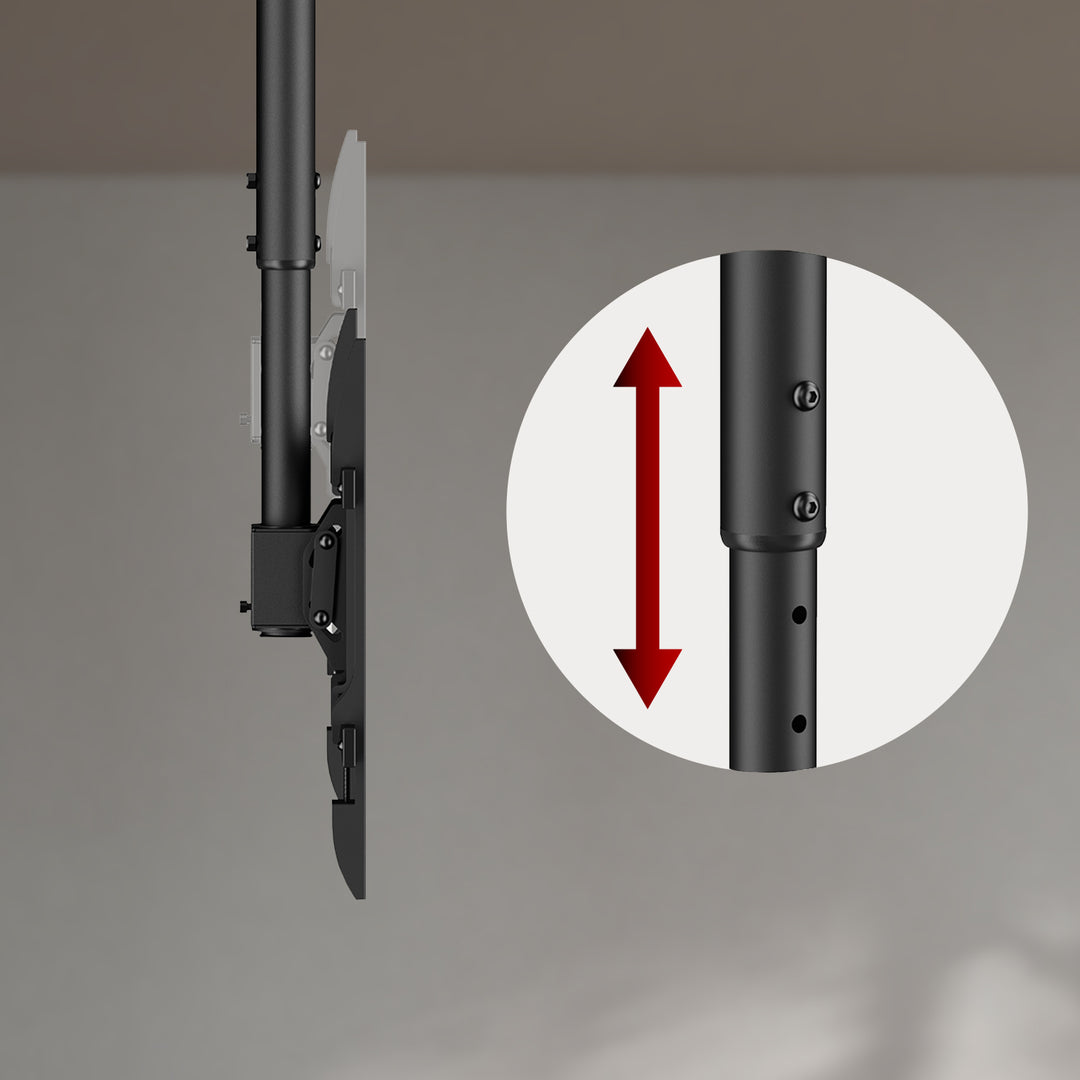 Maclean ceiling mount for TV, max load 60kg, 43-86", max VESA 600x400, MC-112 B