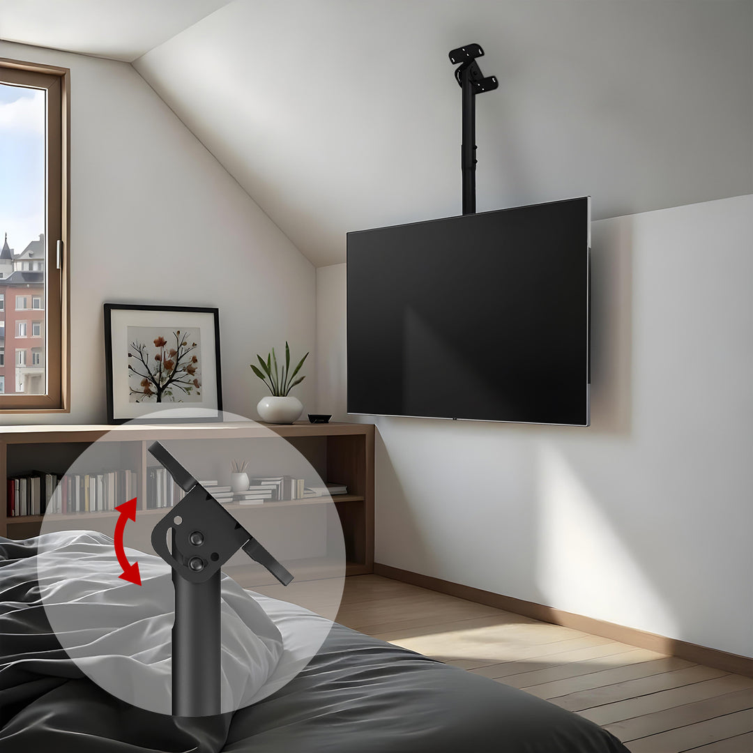 Maclean ceiling mount for TV, max load 60kg, 43-86", max VESA 600x400, MC-112 B