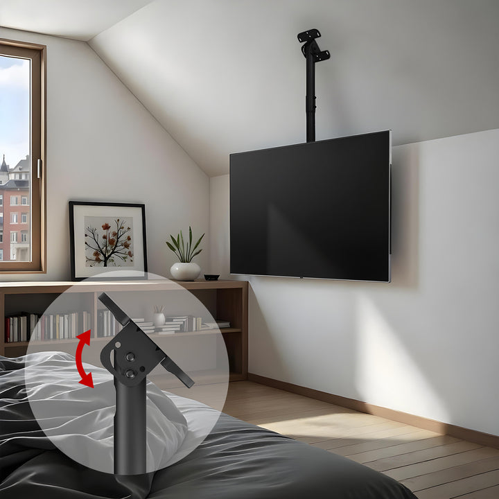 Maclean ceiling mount for TV, max load 60kg, 43-86", max VESA 600x400, MC-112 B