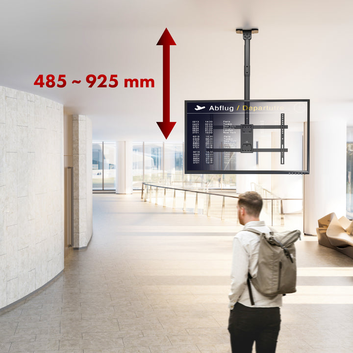 Maclean ceiling mount for TV, max load 60kg, 43-86", max VESA 600x400, MC-112 B