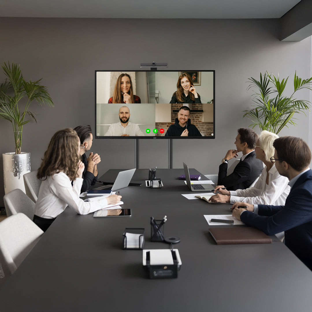 Seasamh/cart teilifíse Maclean, seilf ceamara, ar rothaí, 37-70", ualach uasta seilf 45kg/5kg, uasmhéid VESA 600x400, MC-113 B