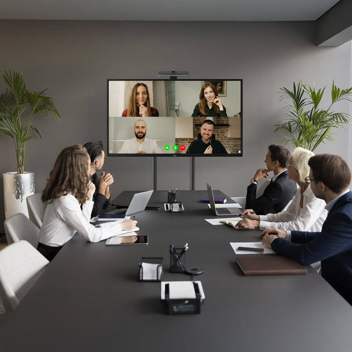 Seasamh/cart teilifíse Maclean, seilf ceamara, ar rothaí, 37-70", ualach uasta seilf 45kg/5kg, uasmhéid VESA 600x400, MC-113 B