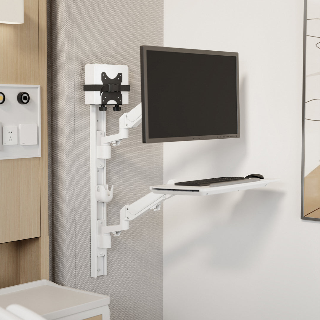 Gléas ríomhaire beag Maclean, raon 17-70mm, comhoiriúnach le VESA, ualach uasta 5kg, dubh, MC-115 B