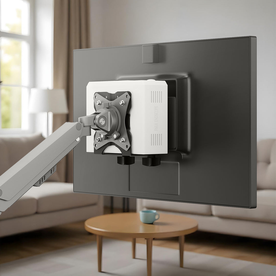 Gléas ríomhaire beag Maclean, raon 17-70mm, comhoiriúnach le VESA, ualach uasta 5kg, dubh, MC-115 B