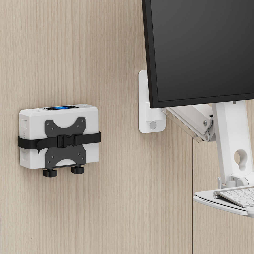 Gléas ríomhaire beag Maclean, raon 17-70mm, comhoiriúnach le VESA, ualach uasta 5kg, dubh, MC-115 B