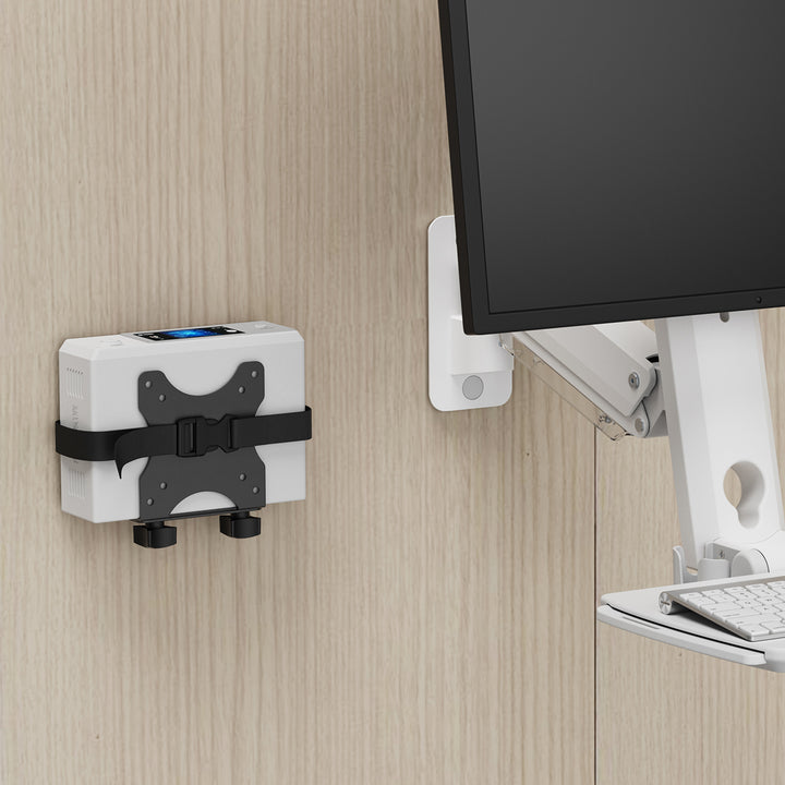 Gléas ríomhaire beag Maclean, raon 17-70mm, comhoiriúnach le VESA, ualach uasta 5kg, dubh, MC-115 B