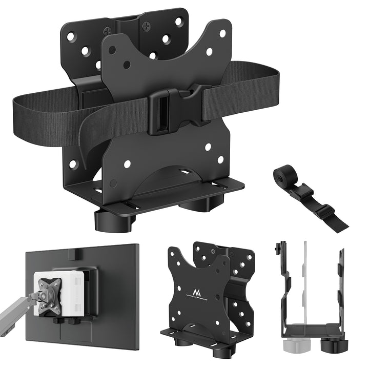 Gléas ríomhaire beag Maclean, raon 17-70mm, comhoiriúnach le VESA, ualach uasta 5kg, dubh, MC-115 B