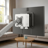 Maclean mini computer mount, 17-70mm range, VESA compatible, max load 5kg, white, MC-115 W