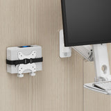 Maclean mini computer mount, 17-70mm range, VESA compatible, max load 5kg, white, MC-115 W