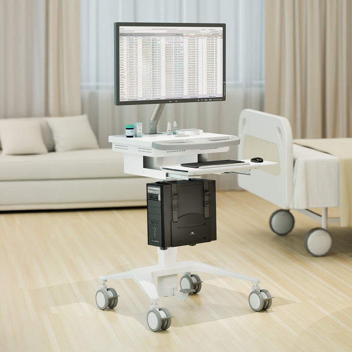 Maclean CPU computer mount, 122-212mm range, 10kg max load, black, MC-116 B