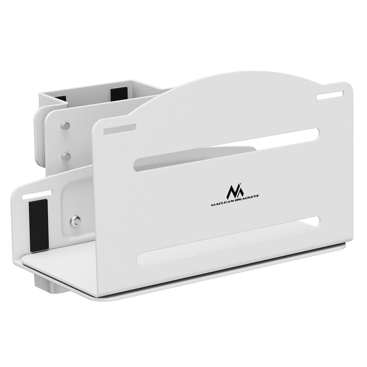 Maclean CPU computer mount, 122-212mm range, 10kg max load, white, MC-116 W