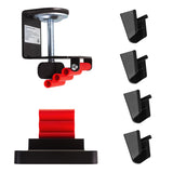 Nano RS desk cable organizer / cable grille, 1345mm, black and red, RS125
