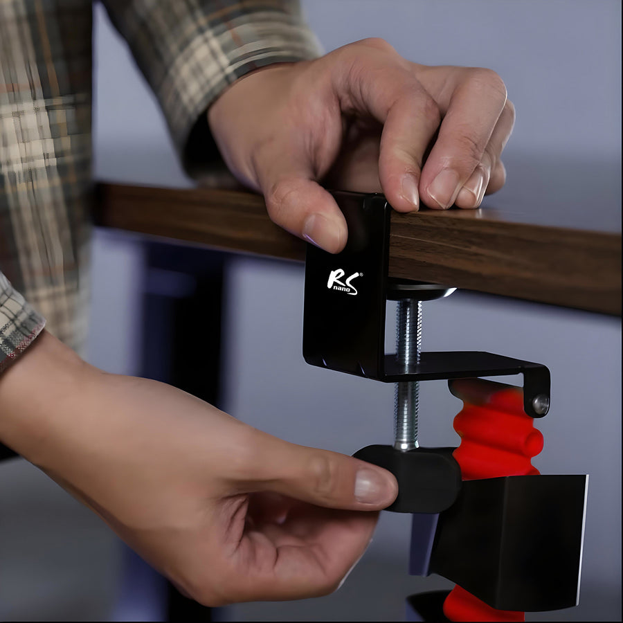 Nano RS desk cable organizer / cable grille, 1345mm, black and red, RS125