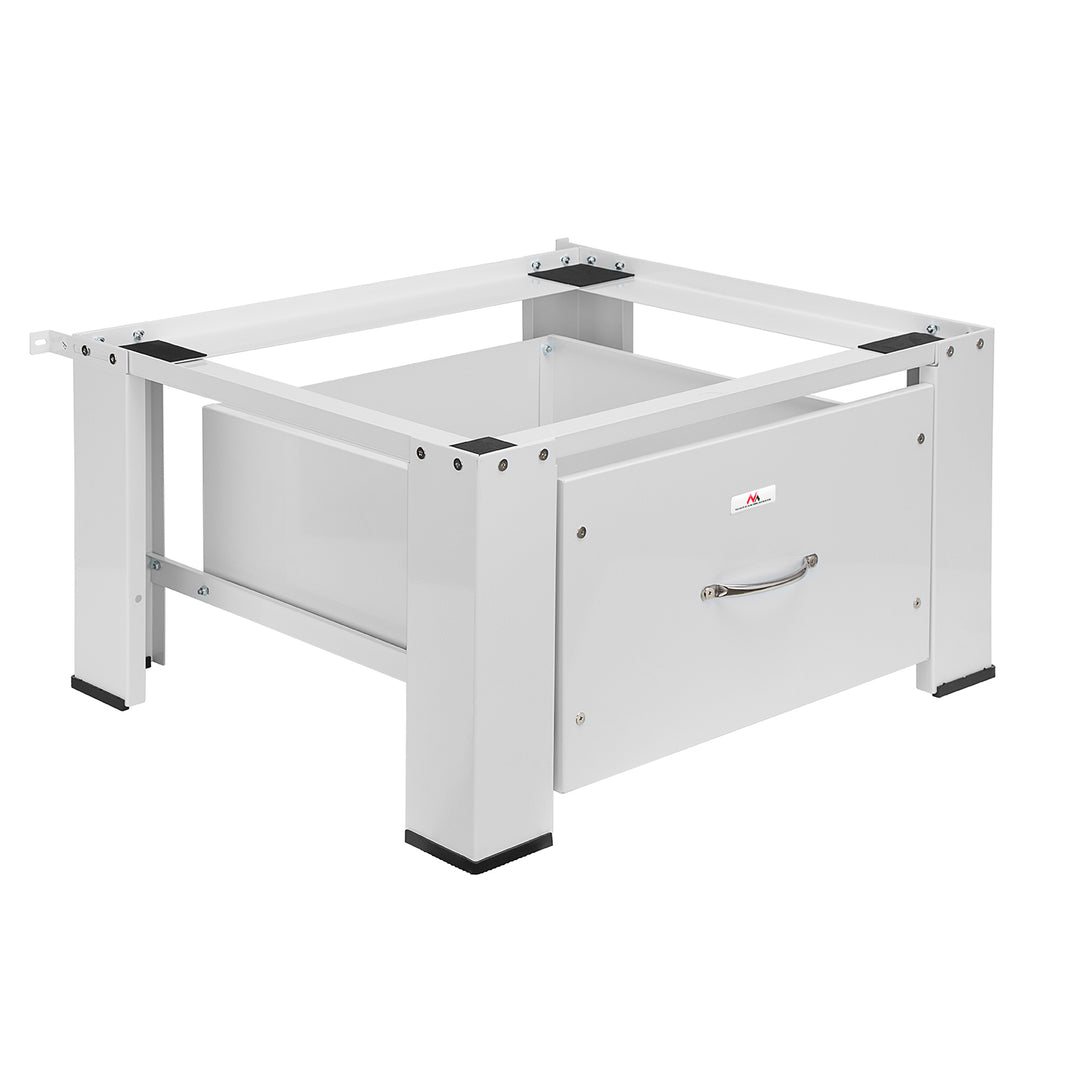 Maclean washer / dryer base with drawer, max load 150kg, white, MC-117 W