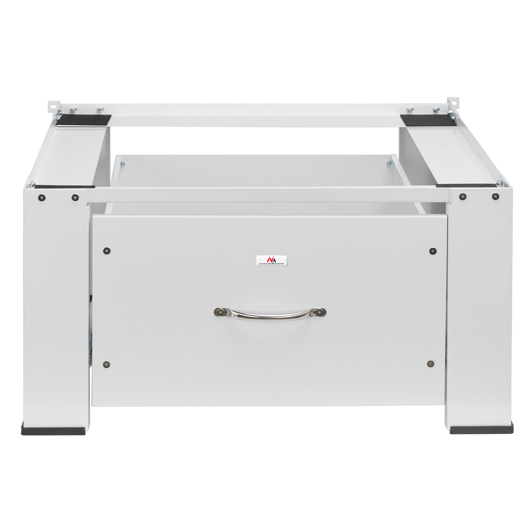 Maclean washer / dryer base with drawer, max load 150kg, white, MC-117 W