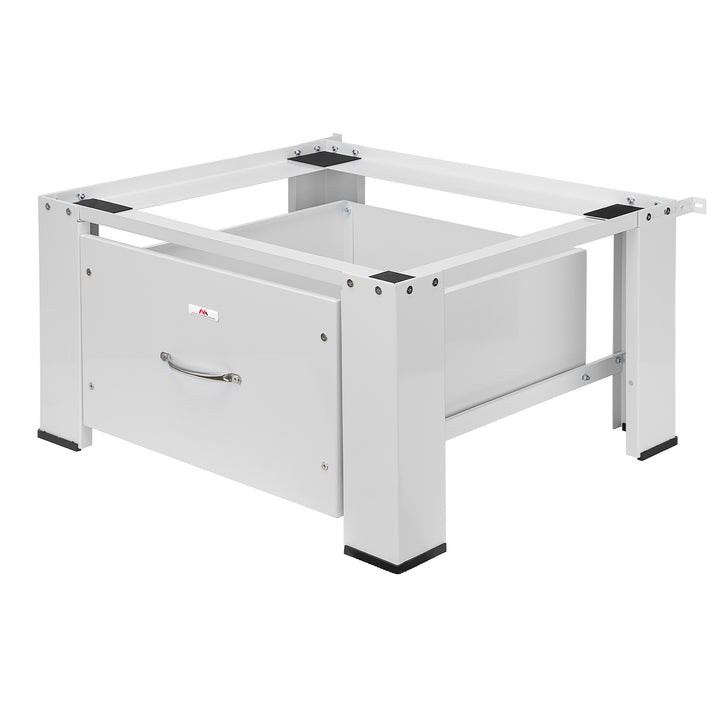 Maclean washer / dryer base with drawer, max load 150kg, white, MC-117 W