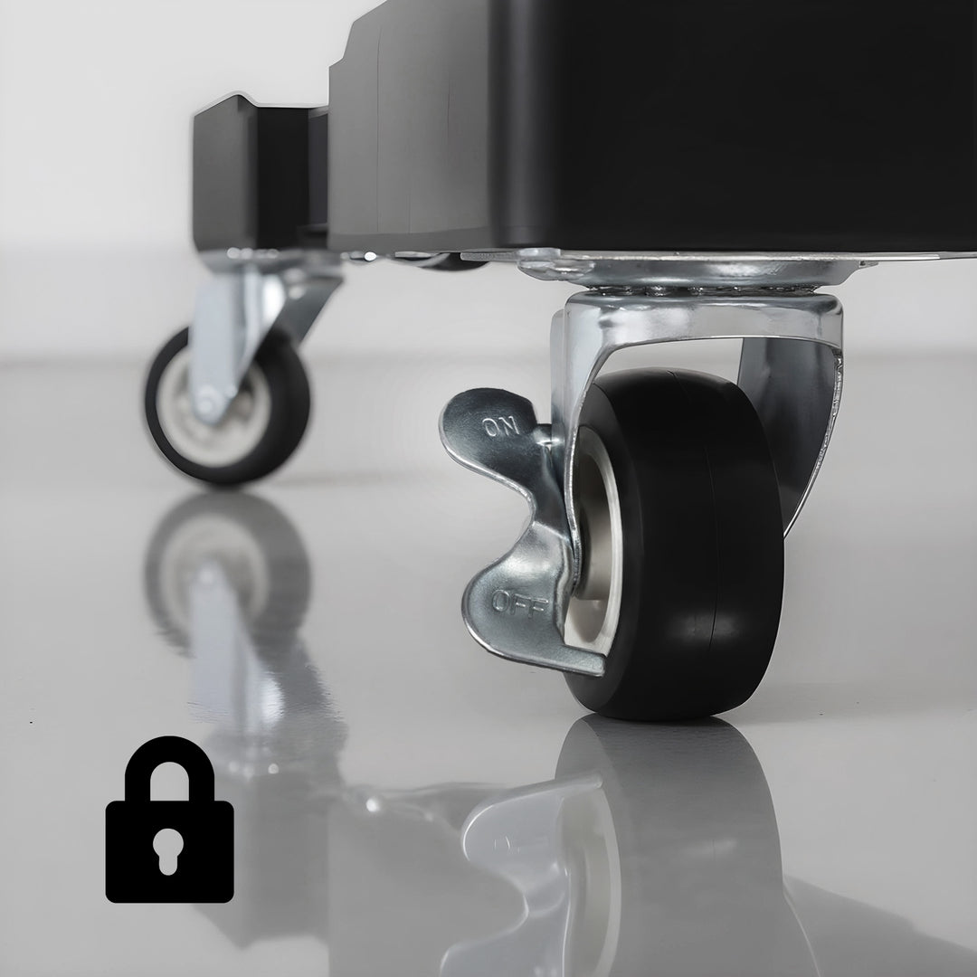 Maclean mobile washing machine base, caster lock, 500-700mm wide, universal, up to 200kg, MC-118 B