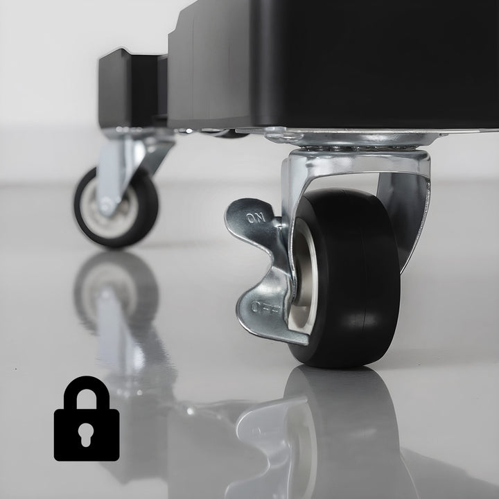 Maclean mobile washing machine base, caster lock, 500-700mm wide, universal, up to 200kg, MC-118 B