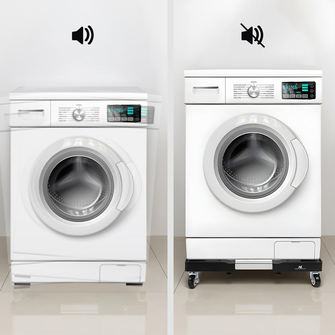 Maclean mobile washing machine base, caster lock, 500-700mm wide, universal, up to 200kg, MC-118 B