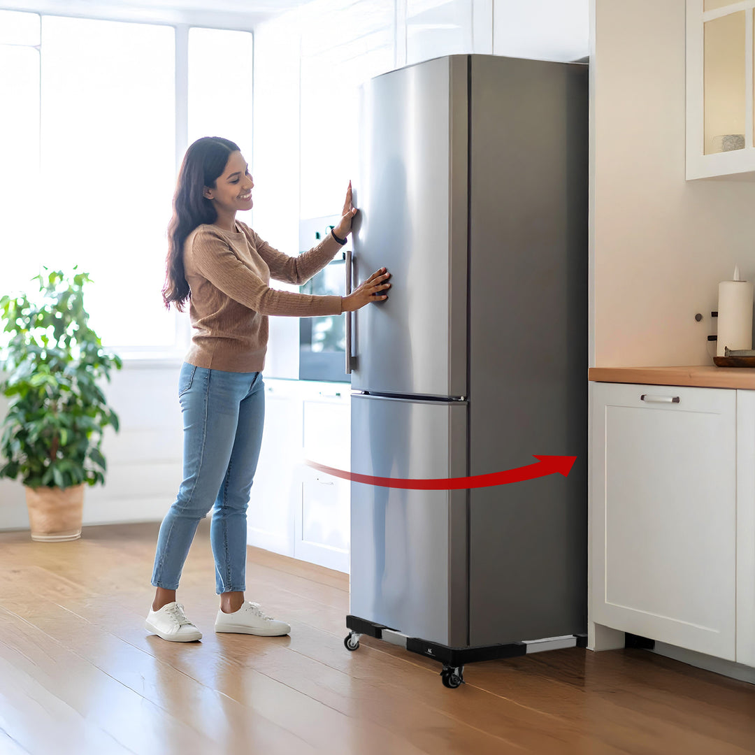 Maclean mobile washing machine stand, caster lock, 700-900mm wide, universal, up to 200kg, MC-119 B